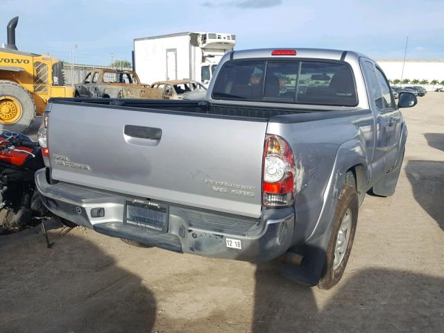 5TFTU4GN2EX052500 - 2014 TOYOTA TACOMA PRE SILVER photo 4