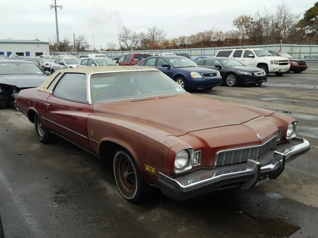 4J57H3G121572 - 1973 BUICK REGAL BURGUNDY photo 1