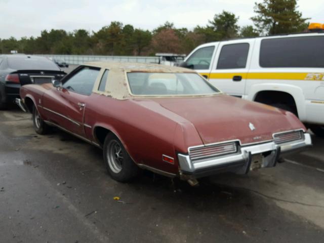 4J57H3G121572 - 1973 BUICK REGAL BURGUNDY photo 3