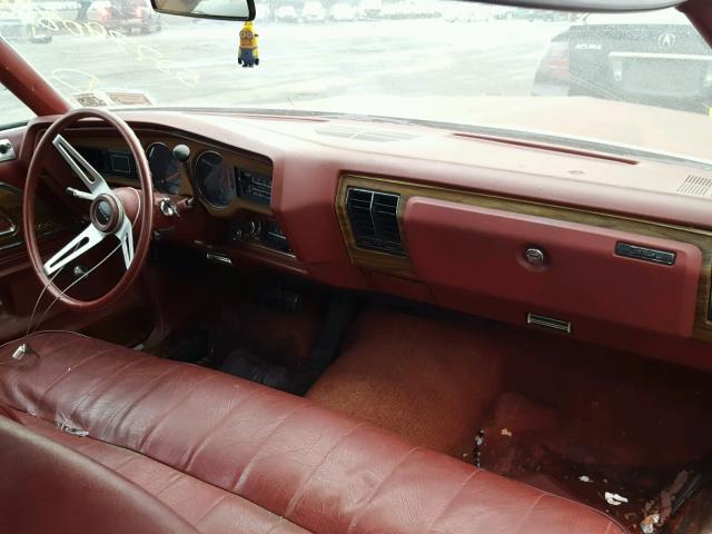 4J57H3G121572 - 1973 BUICK REGAL BURGUNDY photo 9