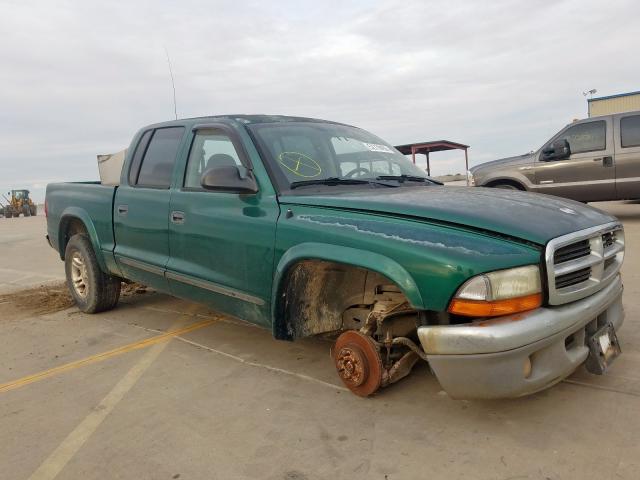 1D7HL48N03S151551 - 2003 DODGE DAKOTA QUA GREEN photo 1