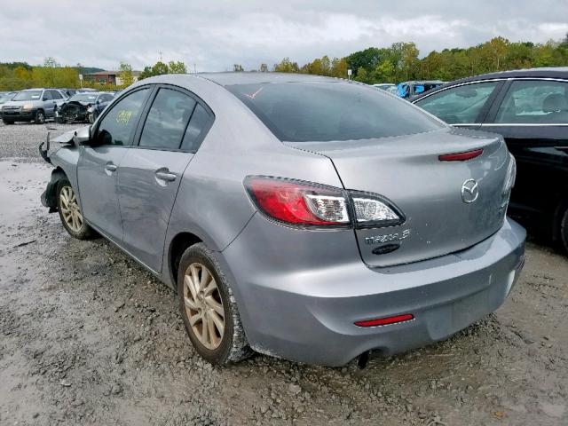 JM1BL1V73C1594769 - 2012 MAZDA 3 I GRAY photo 3