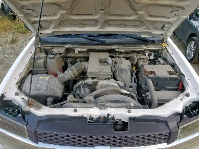 1GCCS14E488176260 - 2008 CHEVROLET COLORADO WHITE photo 7