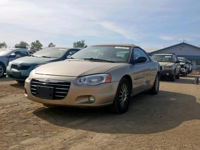 1C3EL55RX4N209163 - 2004 CHRYSLER SEBRING LX TAN photo 2