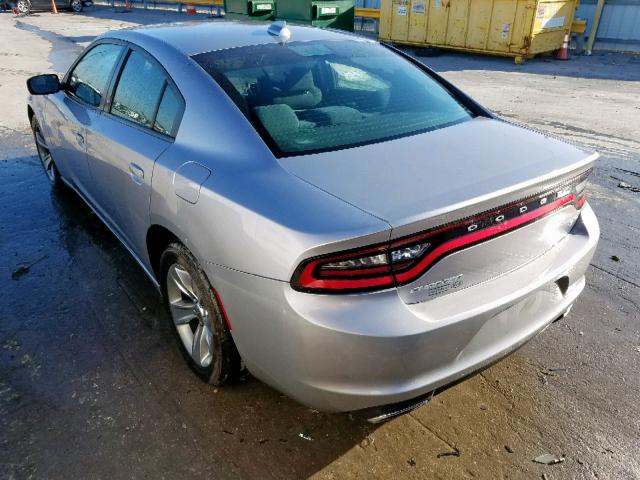 2C3CDXHG5GH232812 - 2016 DODGE CHARGER SX SILVER photo 3