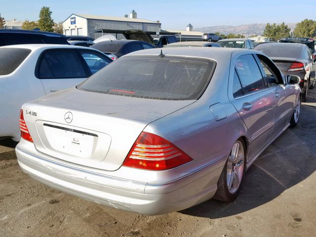 WDBNG70J76A465489 - 2006 MERCEDES-BENZ S 430 SILVER photo 4