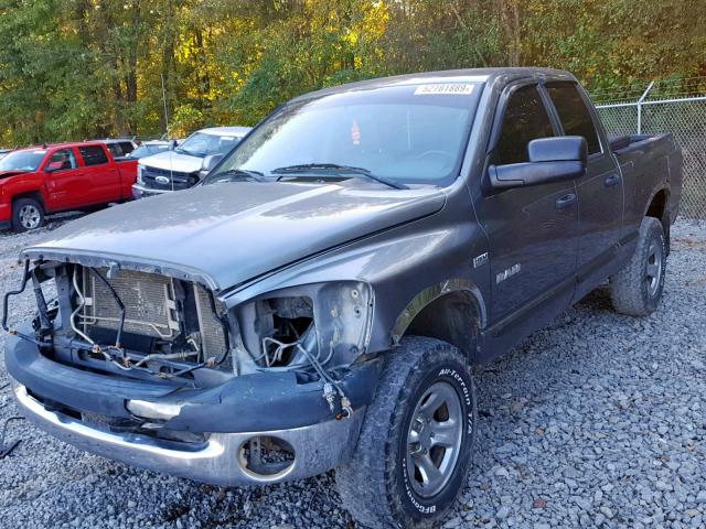 1D7HU18278J228320 - 2008 DODGE RAM 1500 S GRAY photo 2