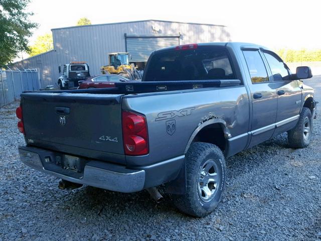 1D7HU18278J228320 - 2008 DODGE RAM 1500 S GRAY photo 4