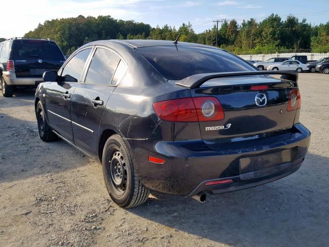 JM1BK12G361536043 - 2006 MAZDA 3 I BLACK photo 3