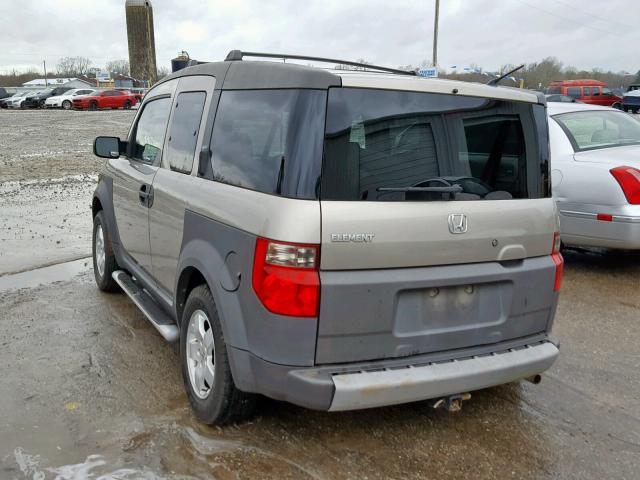 5J6YH28504L029679 - 2004 HONDA ELEMENT EX TAN photo 3