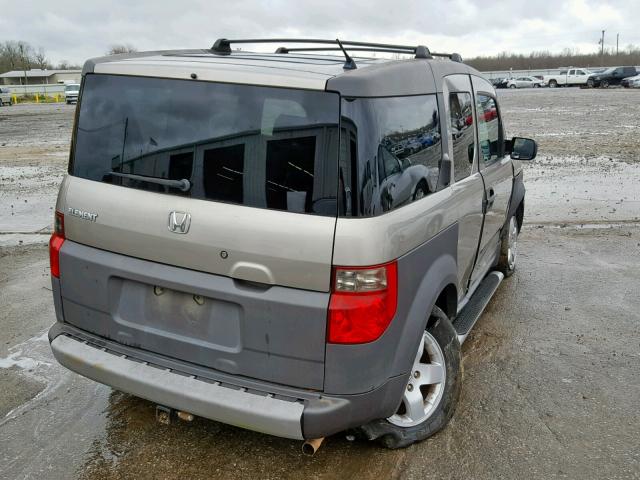 5J6YH28504L029679 - 2004 HONDA ELEMENT EX TAN photo 4