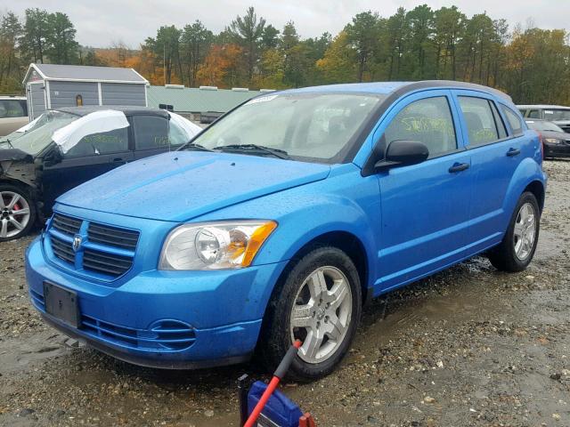 1B3HB28BX8D724914 - 2008 DODGE CALIBER BLUE photo 2