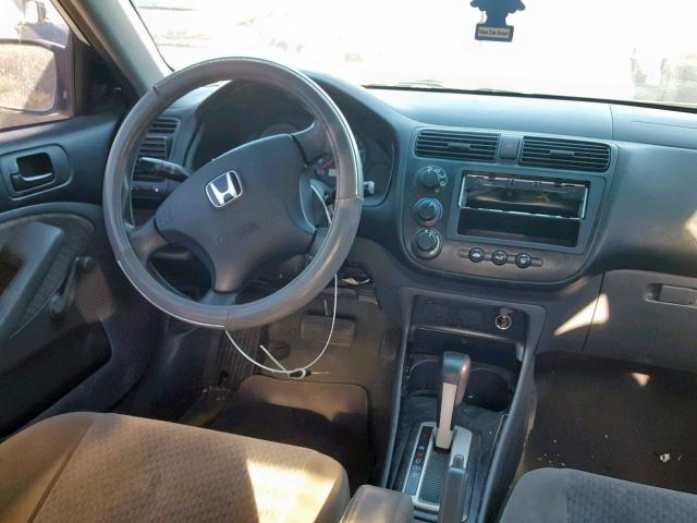 2HGES16444H553589 - 2004 HONDA CIVIC DX WHITE photo 9