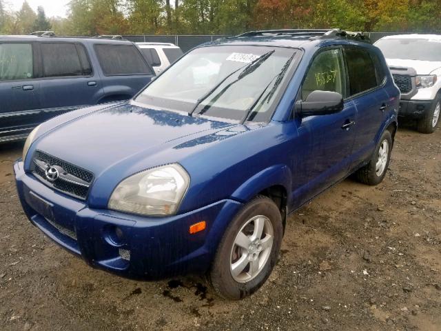 KM8JM12B16U265584 - 2006 HYUNDAI TUCSON GL BLUE photo 2