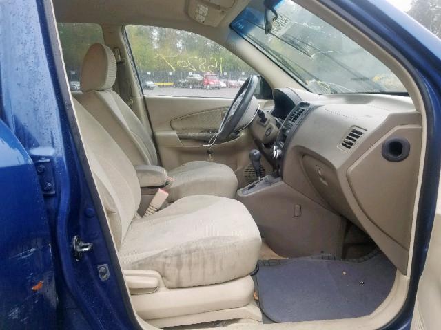 KM8JM12B16U265584 - 2006 HYUNDAI TUCSON GL BLUE photo 5