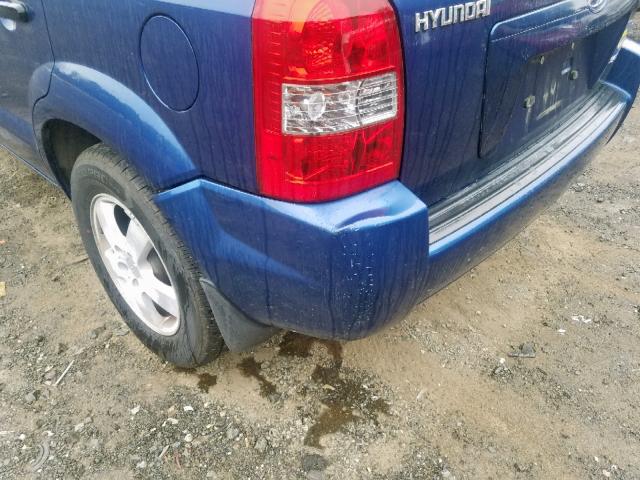 KM8JM12B16U265584 - 2006 HYUNDAI TUCSON GL BLUE photo 9