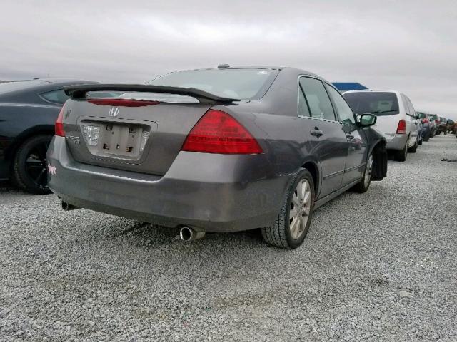 1HGCM665X6A015035 - 2006 HONDA ACCORD EX GRAY photo 4