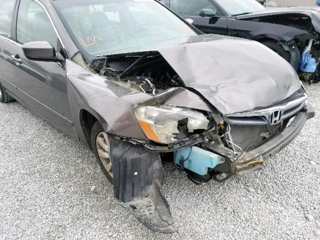 1HGCM665X6A015035 - 2006 HONDA ACCORD EX GRAY photo 9