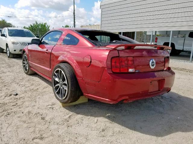 1ZVFT82H965219891 - 2006 FORD MUSTANG GT RED photo 3