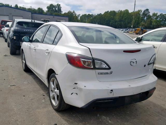 JM1BL1SGXA1300950 - 2010 MAZDA 3 I WHITE photo 3