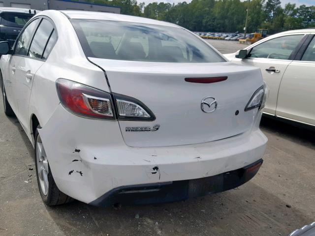 JM1BL1SGXA1300950 - 2010 MAZDA 3 I WHITE photo 9