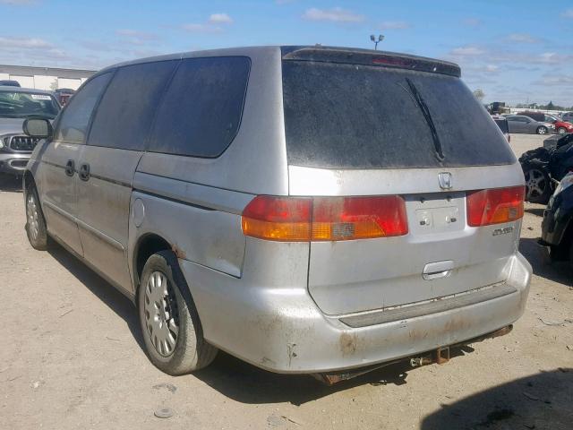 5FNRL18594B013969 - 2004 HONDA ODYSSEY LX SILVER photo 3