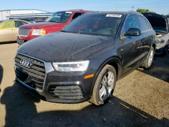 WA1HCCFS6JR003481 - 2018 AUDI Q3 PREMIUM BLACK photo 2