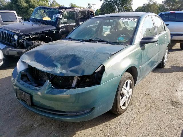 1G8AJ58F77Z152705 - 2007 SATURN ION LEVEL GREEN photo 2