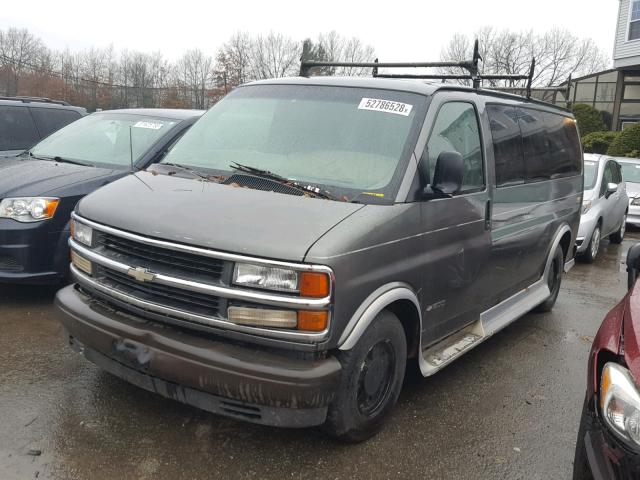 1GBFG15R4Y1155969 - 2000 CHEVROLET EXPRESS G1 CHARCOAL photo 2