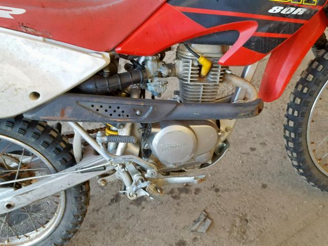 JH2HE01081K003194 - 2001 HONDA XR80 R RED photo 5