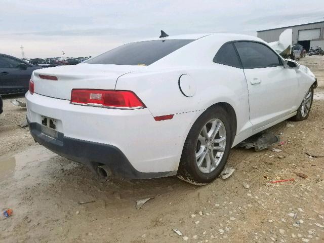 2G1FA1E35E9144097 - 2014 CHEVROLET CAMARO LS WHITE photo 4