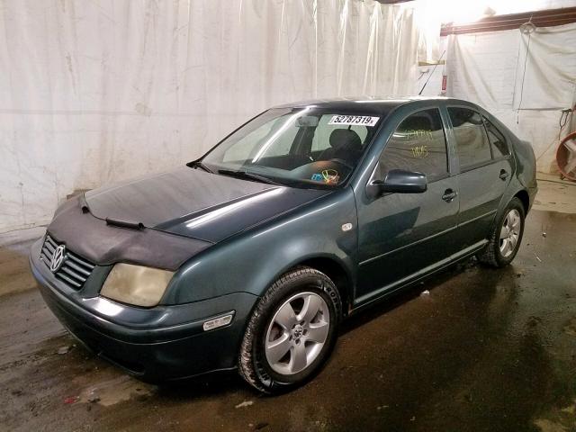 3VWSK69M13M121839 - 2003 VOLKSWAGEN JETTA GLS GREEN photo 2