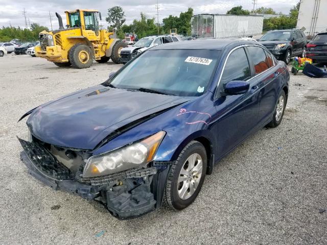 1HGCP26478A154999 - 2008 HONDA ACCORD LXP BLUE photo 2