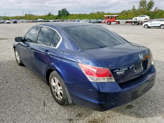 1HGCP26478A154999 - 2008 HONDA ACCORD LXP BLUE photo 3