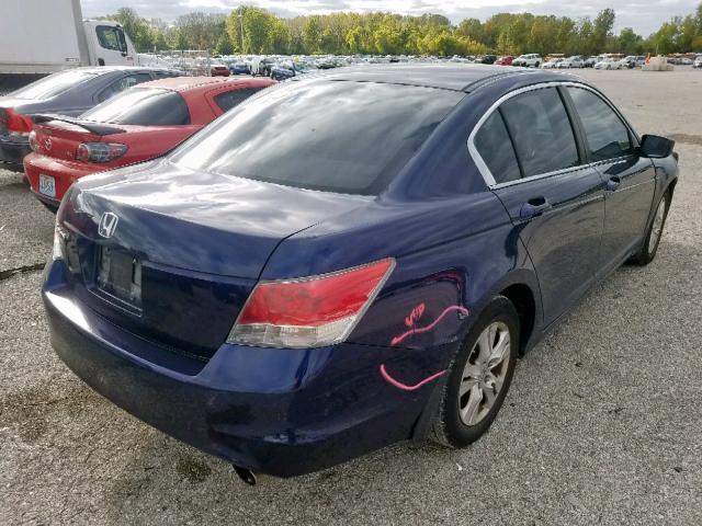 1HGCP26478A154999 - 2008 HONDA ACCORD LXP BLUE photo 4