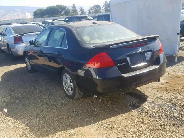 1HGCM56857A162241 - 2007 HONDA ACCORD EX BLACK photo 3