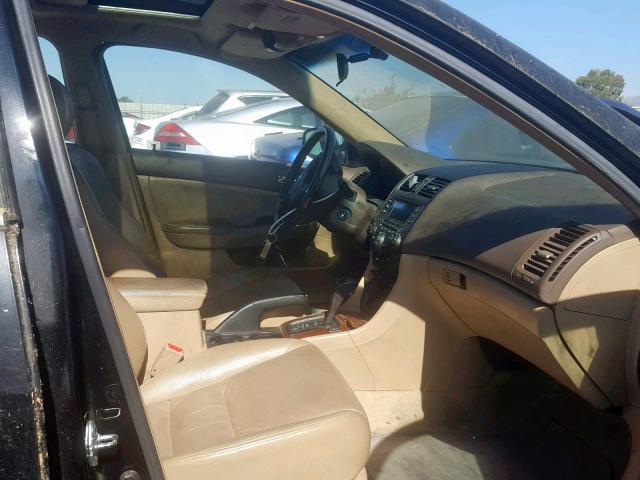 1HGCM56857A162241 - 2007 HONDA ACCORD EX BLACK photo 5