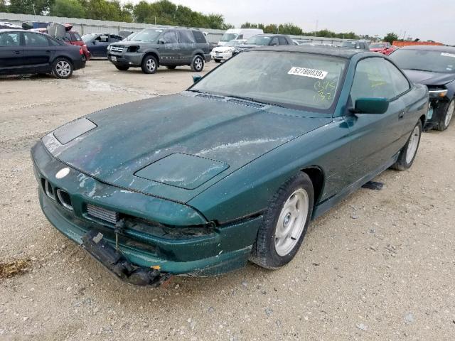 WBAEG2328PCB75132 - 1993 BMW 850 I AUTO GREEN photo 2