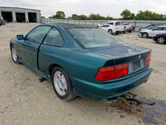 WBAEG2328PCB75132 - 1993 BMW 850 I AUTO GREEN photo 3