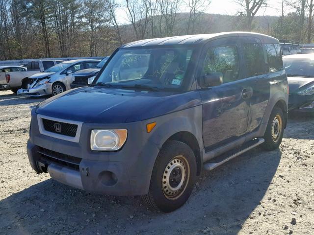 5J6YH28203L008304 - 2003 HONDA ELEMENT DX BLUE photo 2