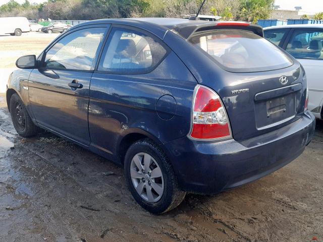 KMHCM36C79U110971 - 2009 HYUNDAI ACCENT GS TWO TONE photo 3