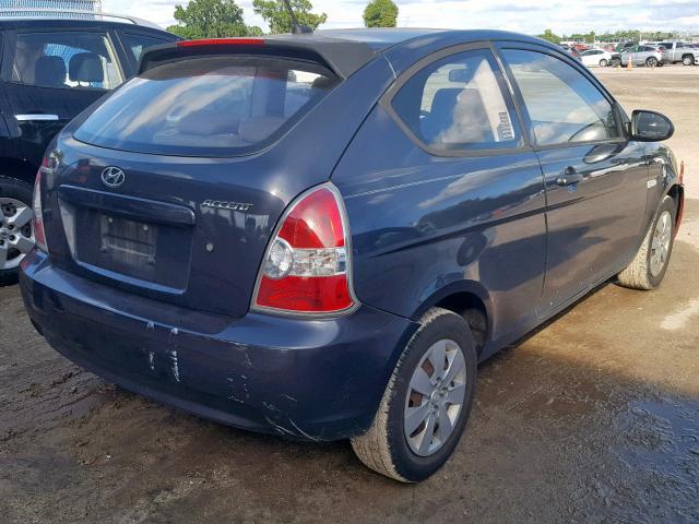 KMHCM36C79U110971 - 2009 HYUNDAI ACCENT GS TWO TONE photo 4