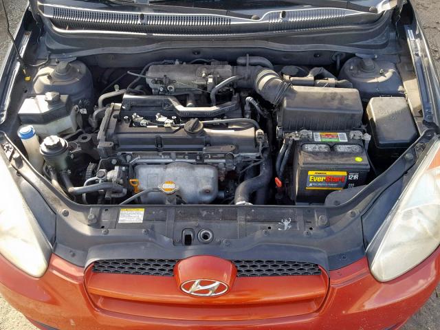 KMHCM36C79U110971 - 2009 HYUNDAI ACCENT GS TWO TONE photo 7