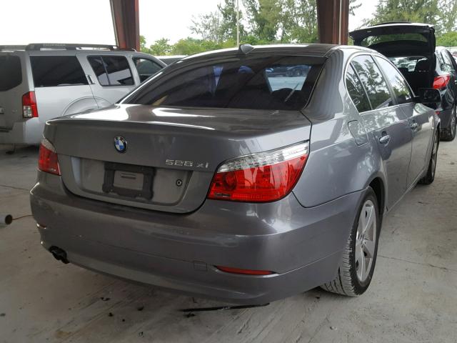 WBANV13568BZ47447 - 2008 BMW 528 XI GRAY photo 4