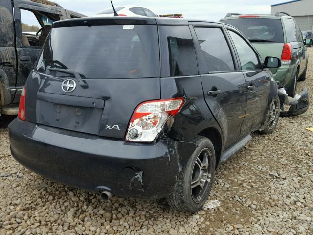 JTKKT624165017297 - 2006 TOYOTA SCION XA BLACK photo 4