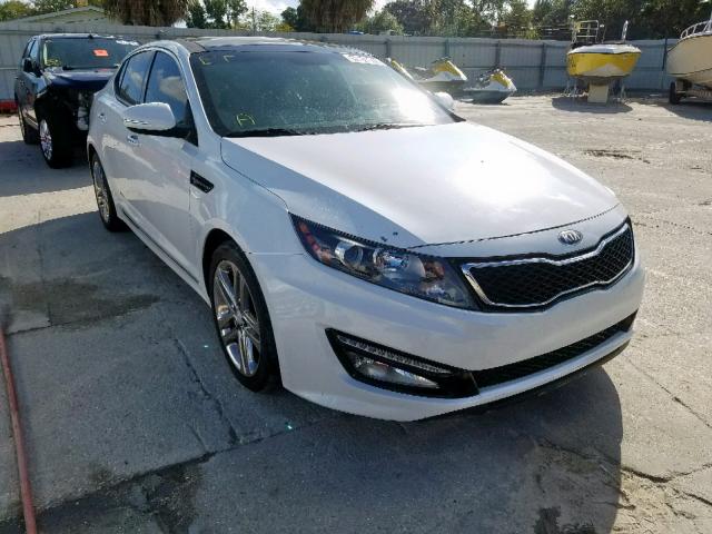 5XXGR4A6XDG131875 - 2013 KIA OPTIMA SX WHITE photo 1