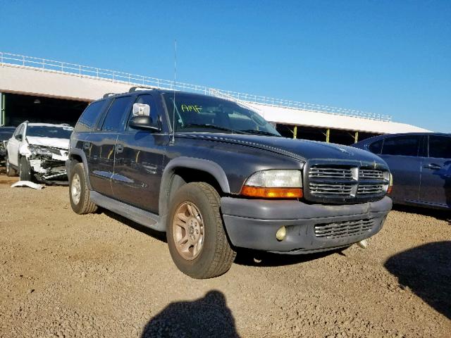 1D4HR38NX3F503727 - 2003 DODGE DURANGO SP GRAY photo 1