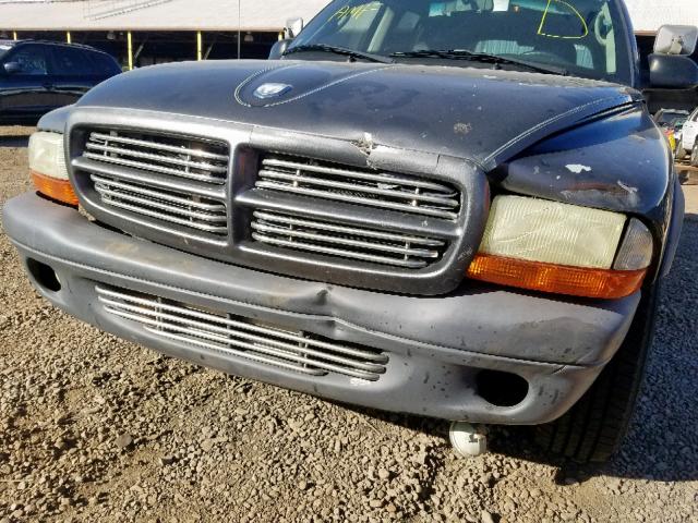 1D4HR38NX3F503727 - 2003 DODGE DURANGO SP GRAY photo 9