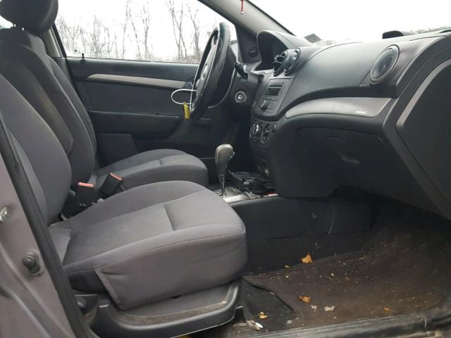 KL1TD56618B096657 - 2008 CHEVROLET AVEO BASE Сұр фото 5