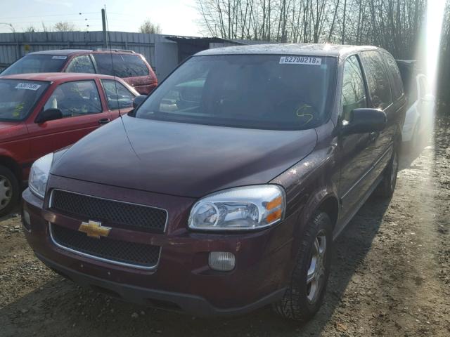 1GNDV23178D210612 - 2008 CHEVROLET UPLANDER L MAROON photo 2